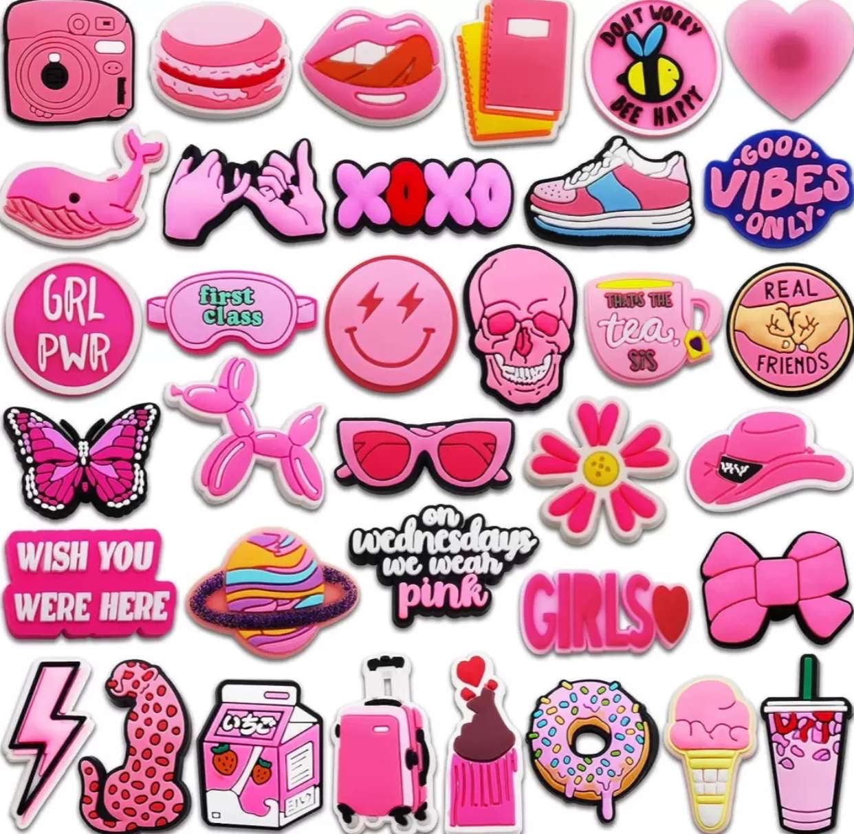 Lot de pins roses !