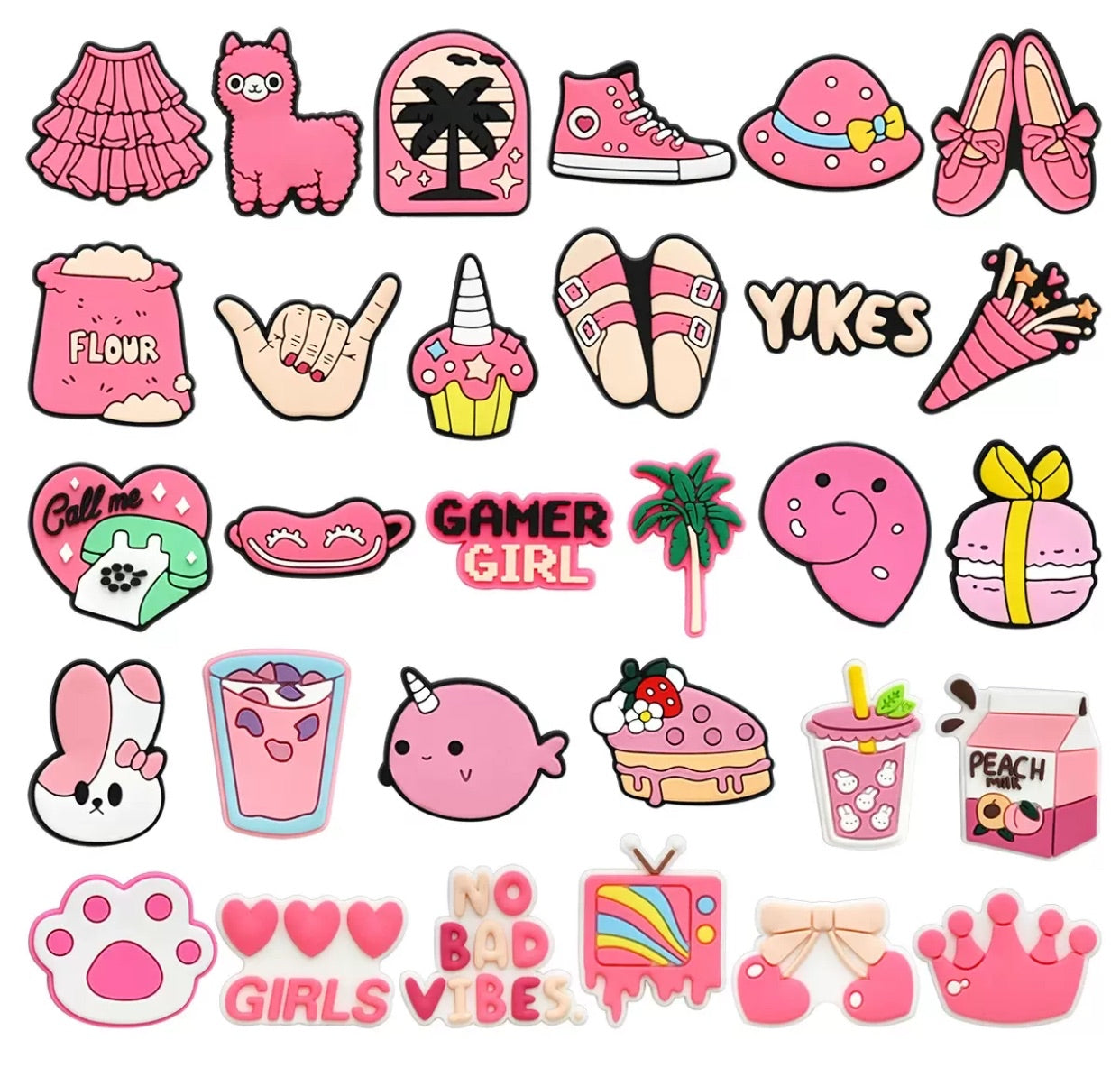 Lot de pins rose !
